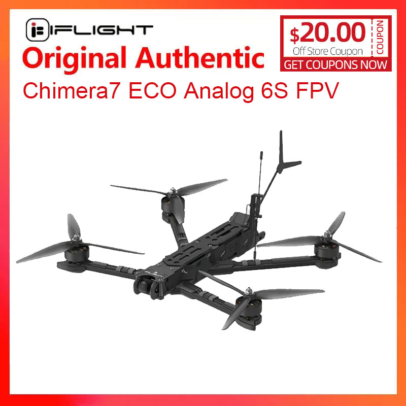 Iflight Blitz 1.6W 5.8G Vtx - IFlight Chimera7 eko Analog 6S FPV
