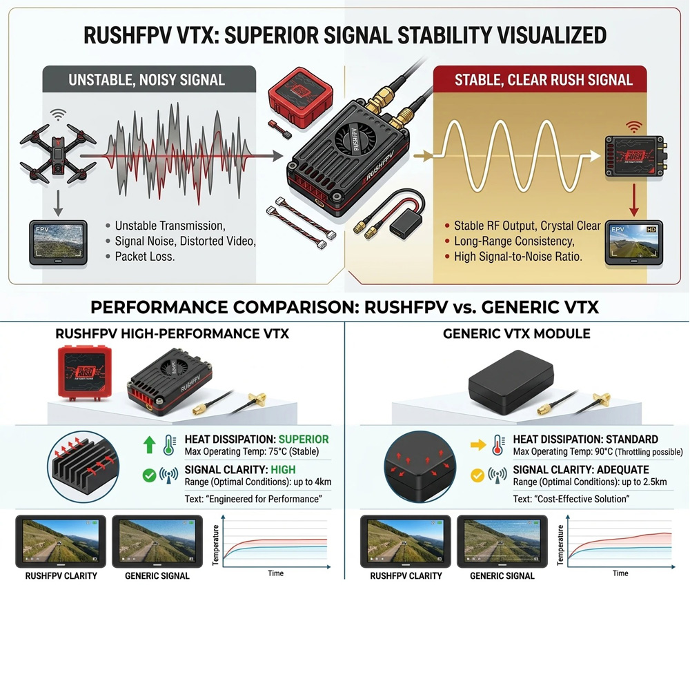 RUSHFPV RUSH MAX SOLO 2.5W / T - Rushfpv Rush Max Solo 5.8G 2.5W Vtx incelemesi ve fiyatı